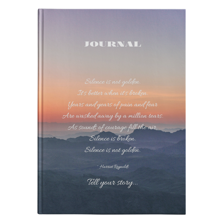 Journal - Hardcover [Silence Is Not Golden Poem]